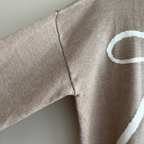 Cotton On Lux Crew Pullover, Bow Intarsia, Size Medium, NWT - Picture 10 of 16